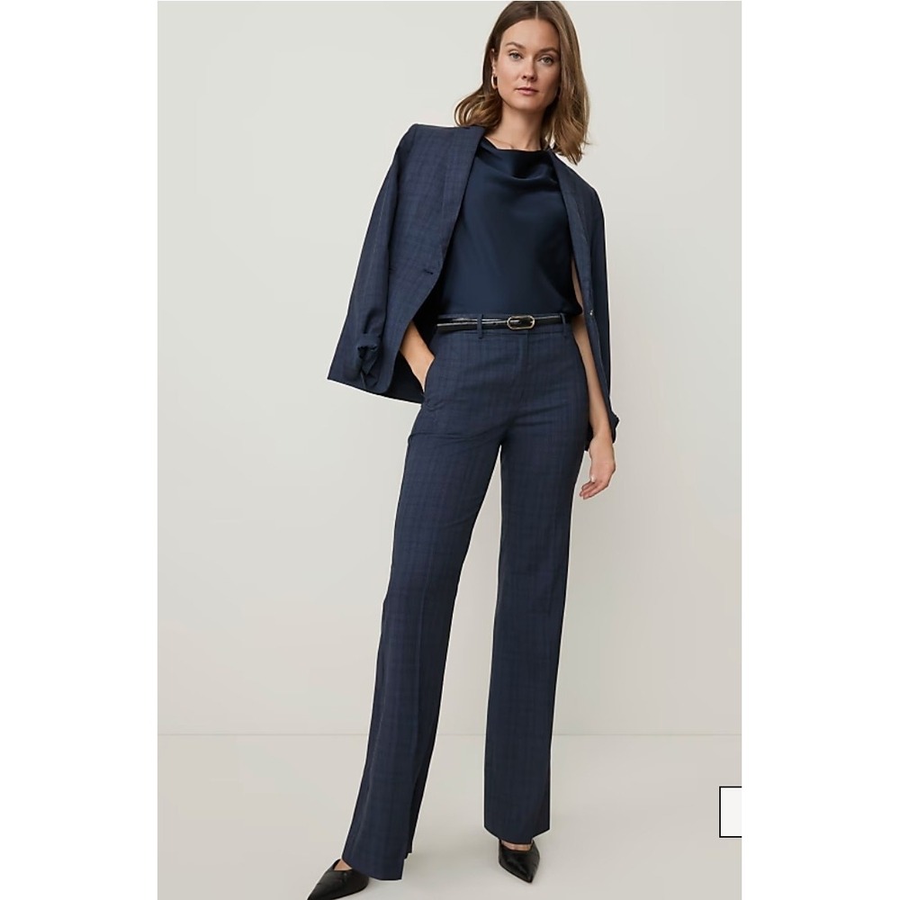 Ann Taylor  The Plaid High Rise Trouser size 8 new with tags